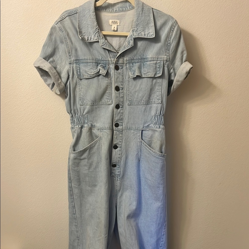 Light Blue Denim Jumpsuit